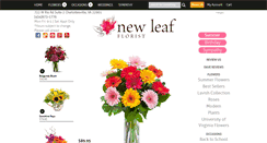 Desktop Screenshot of newleafflorist.com